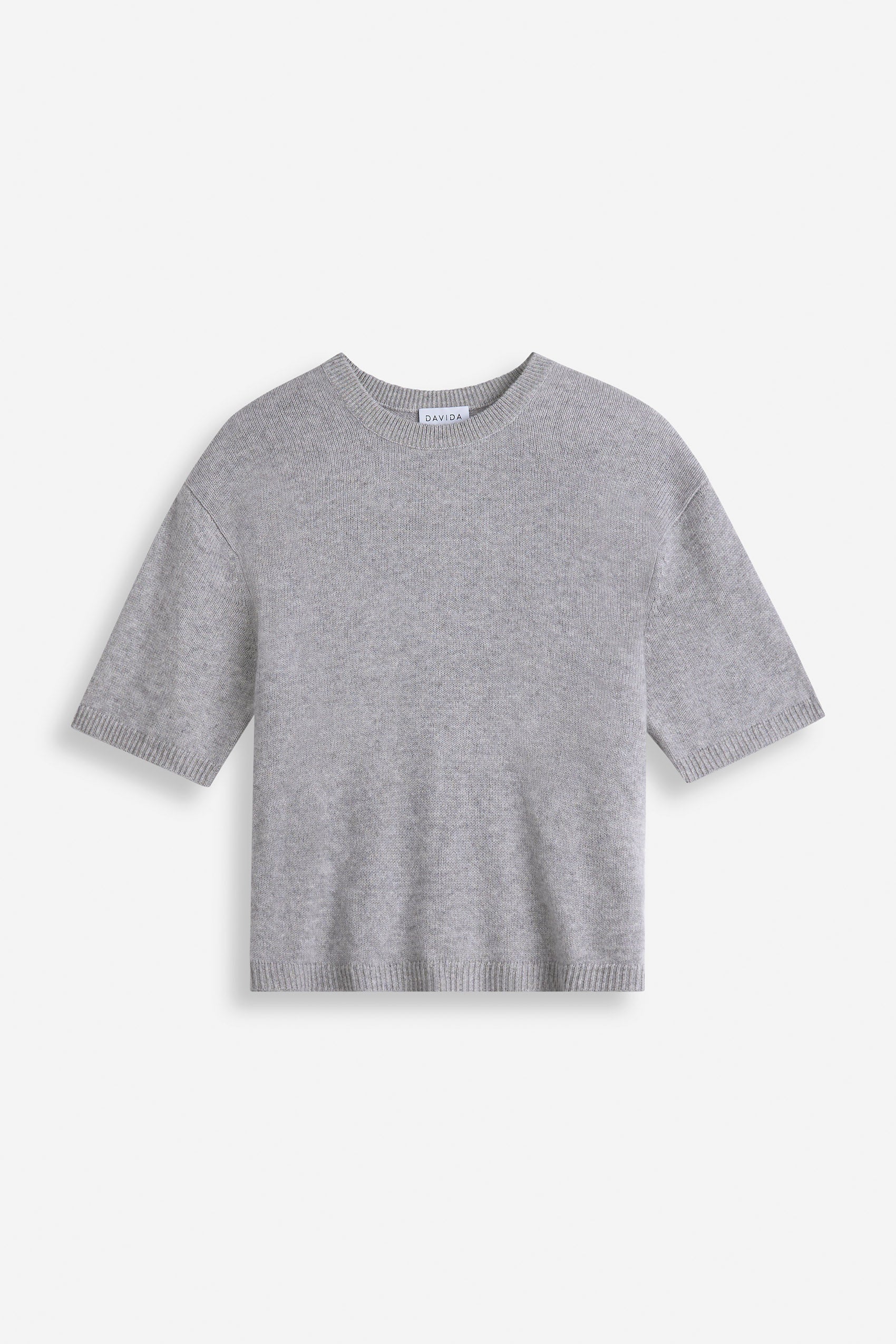 Davida Boxy T-Shirt Sweaters Light Grey