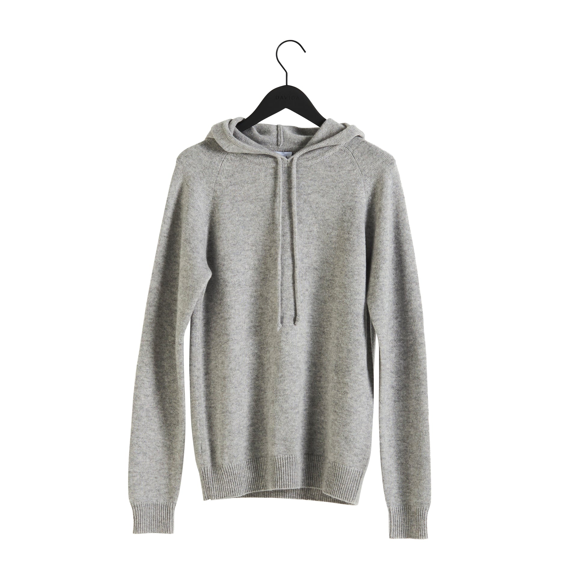 Davida Man Chunky Hoodie Sweaters Light Grey