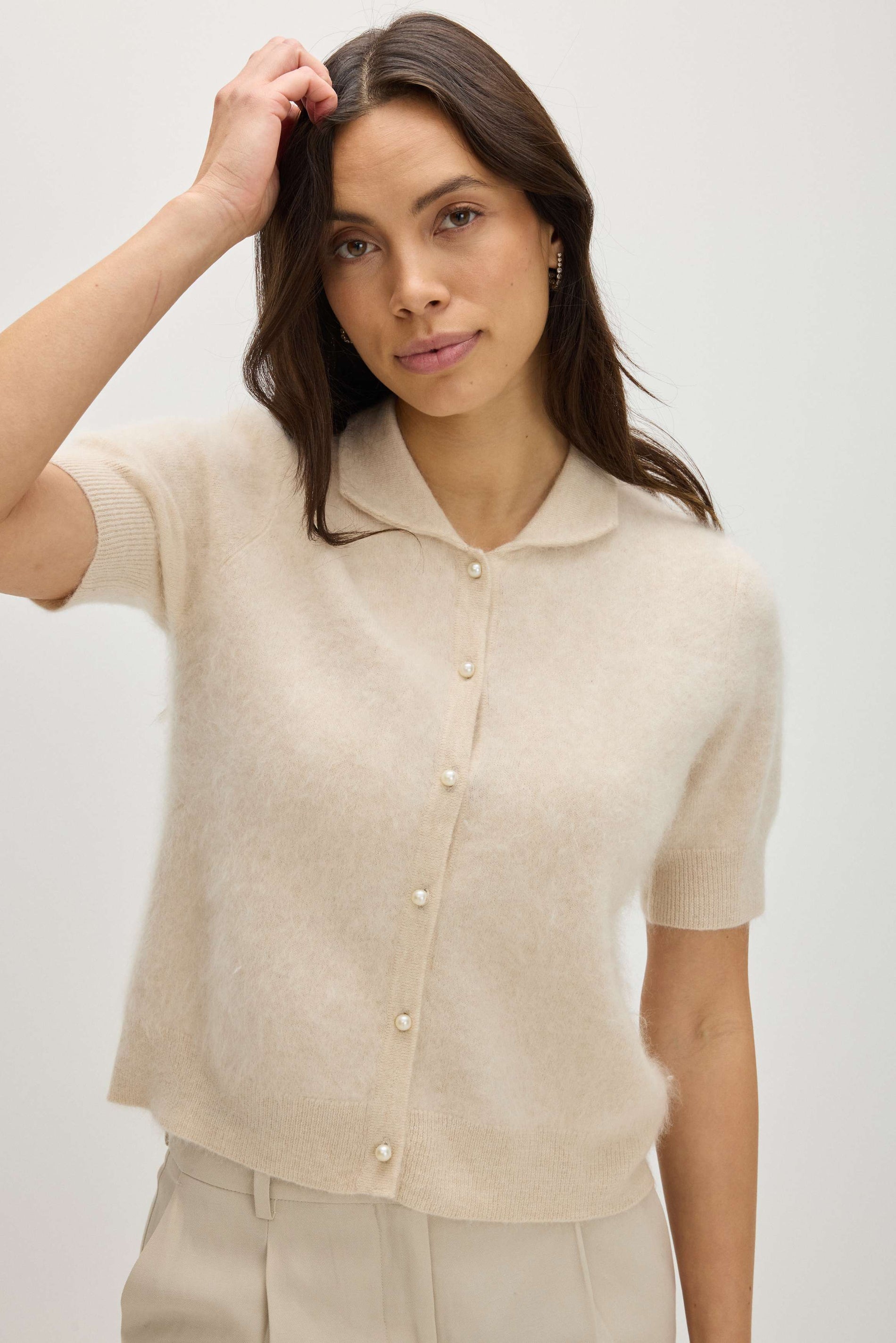 Women brushed cashmere