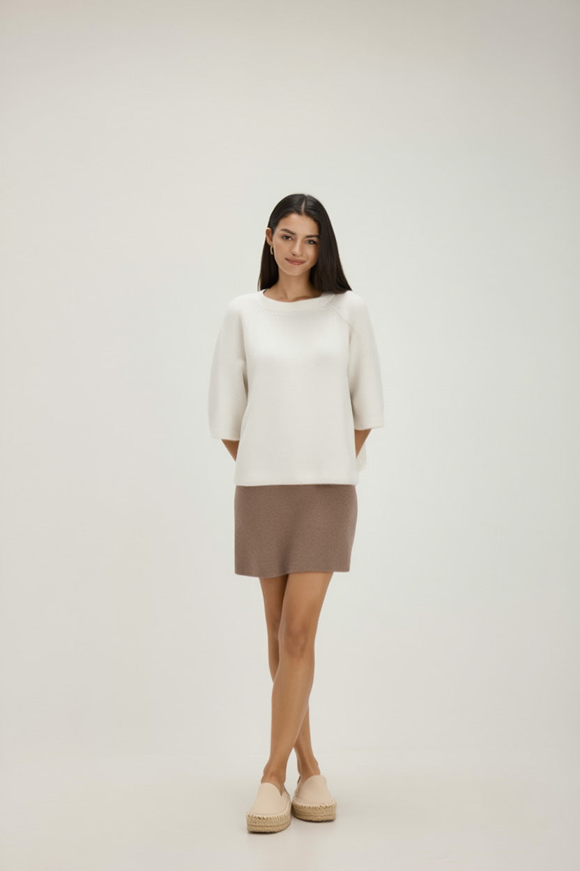 Davida A-line Mini Skirt Skirts Mink
