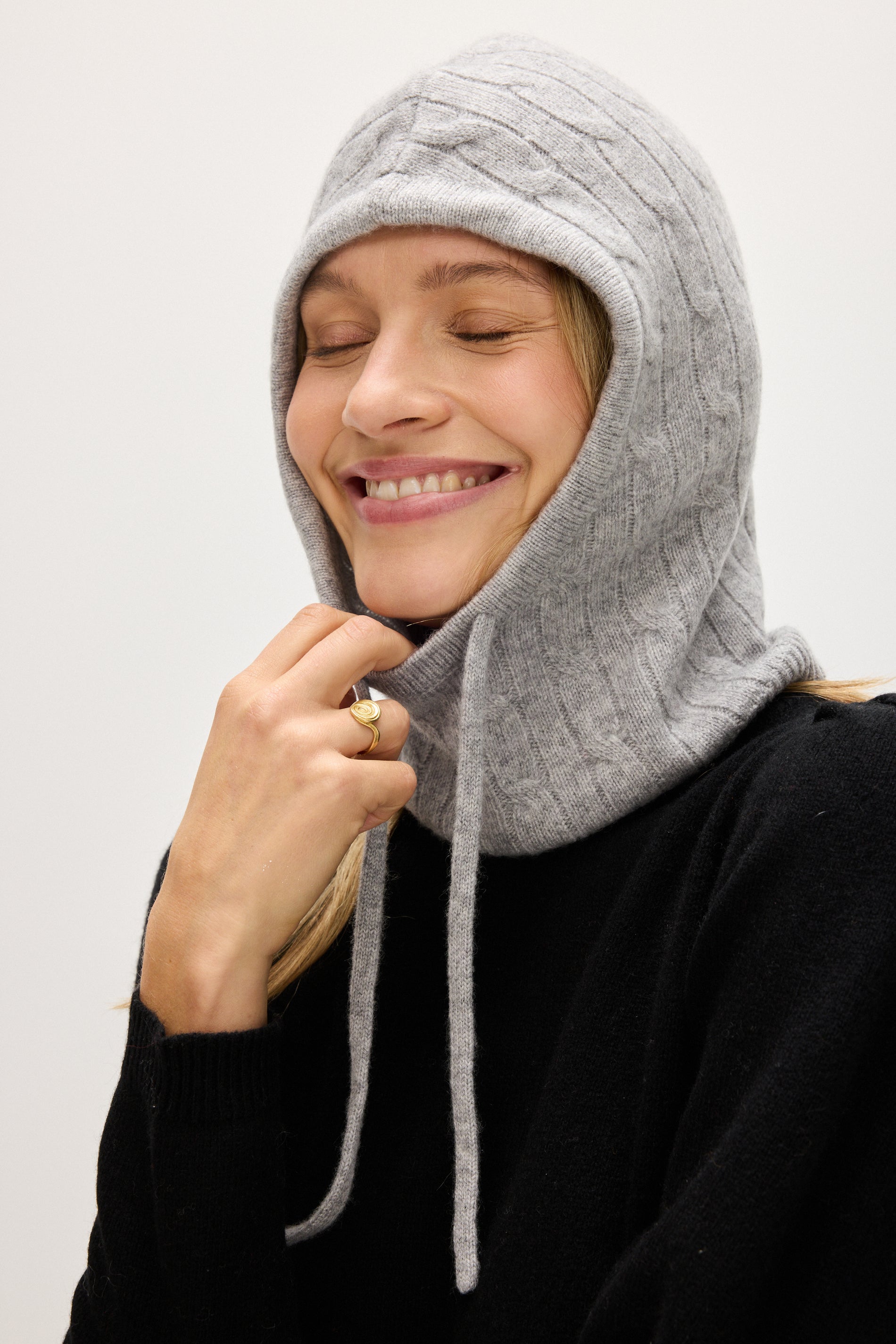 Davida Balaclava Cable Accessories Light Grey