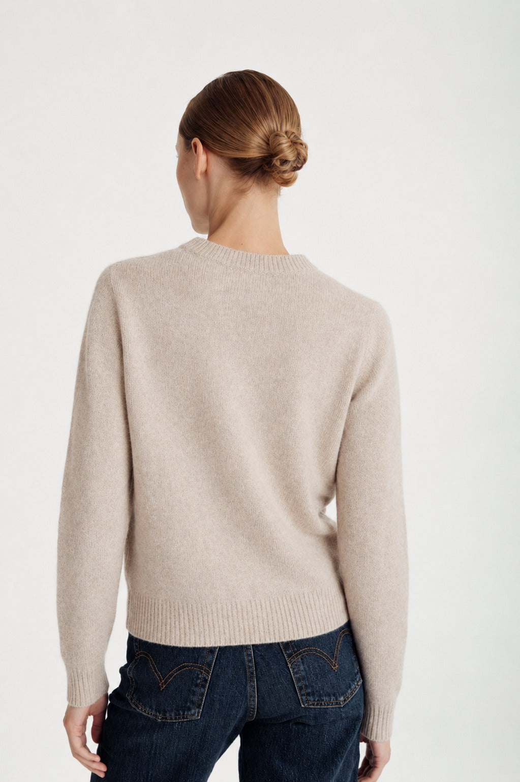 Davida Basic Crewneck Sweater Sweaters Sand