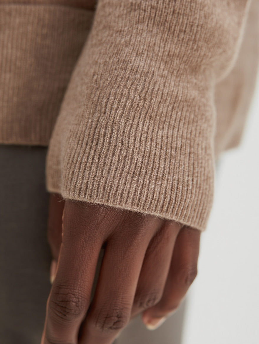 Davida Basic O-neck Sweater Sweaters Mink