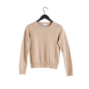 Basic O-neck Sweater - Sand