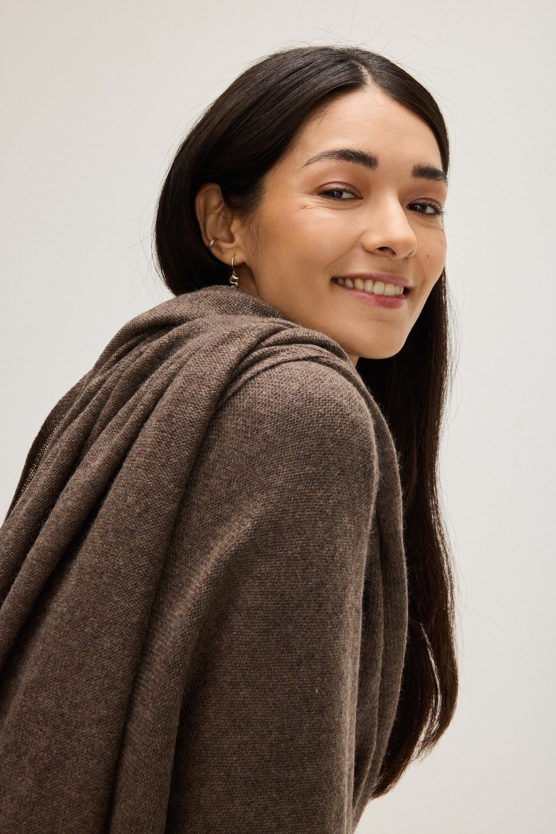 Davida Big Classic Scarf Scarf Cacao