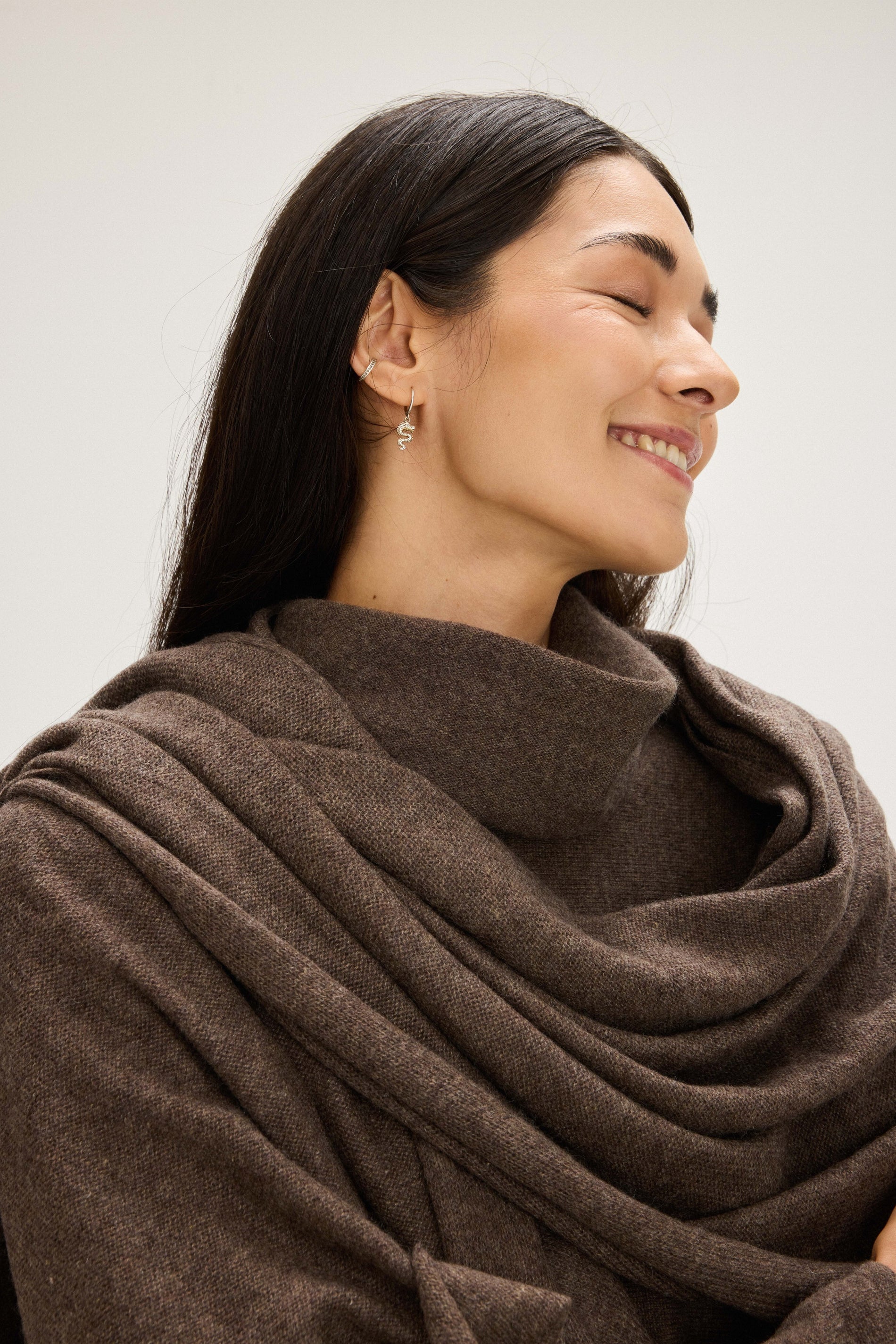 Davida Big Classic Scarf Scarf Cacao