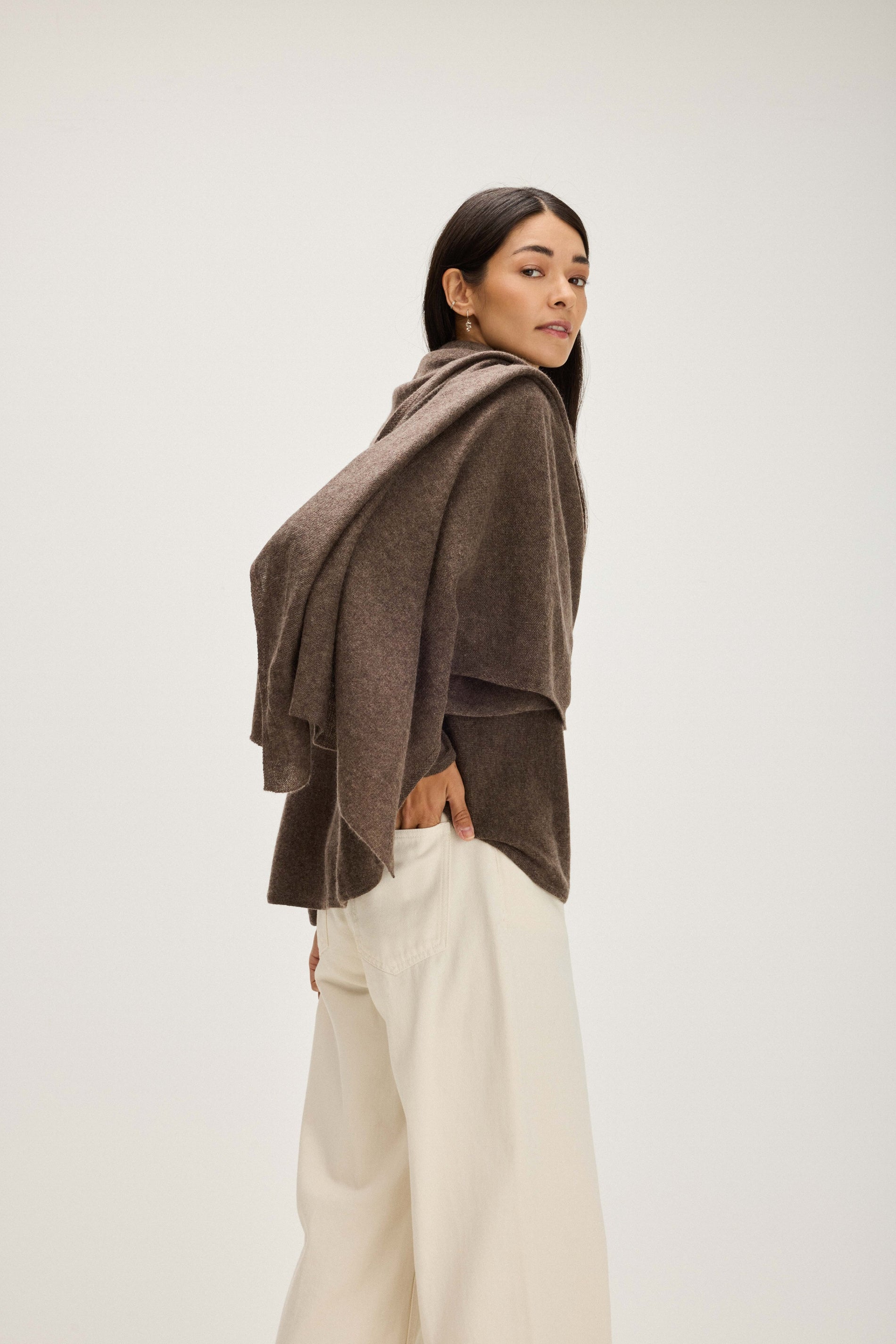 Davida Big Classic Scarf Scarf Cacao