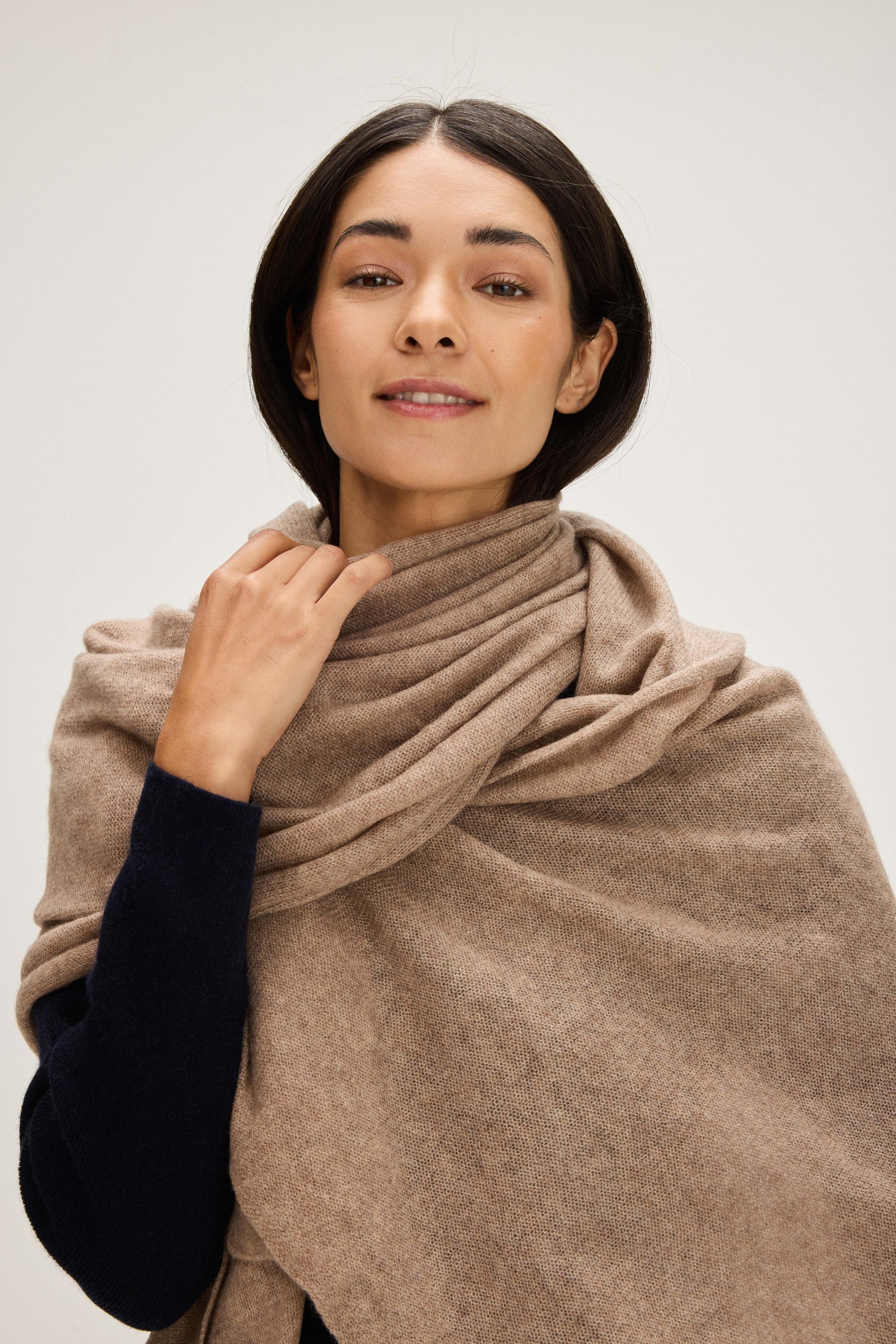 Davida Big Classic Scarf Scarf Mink