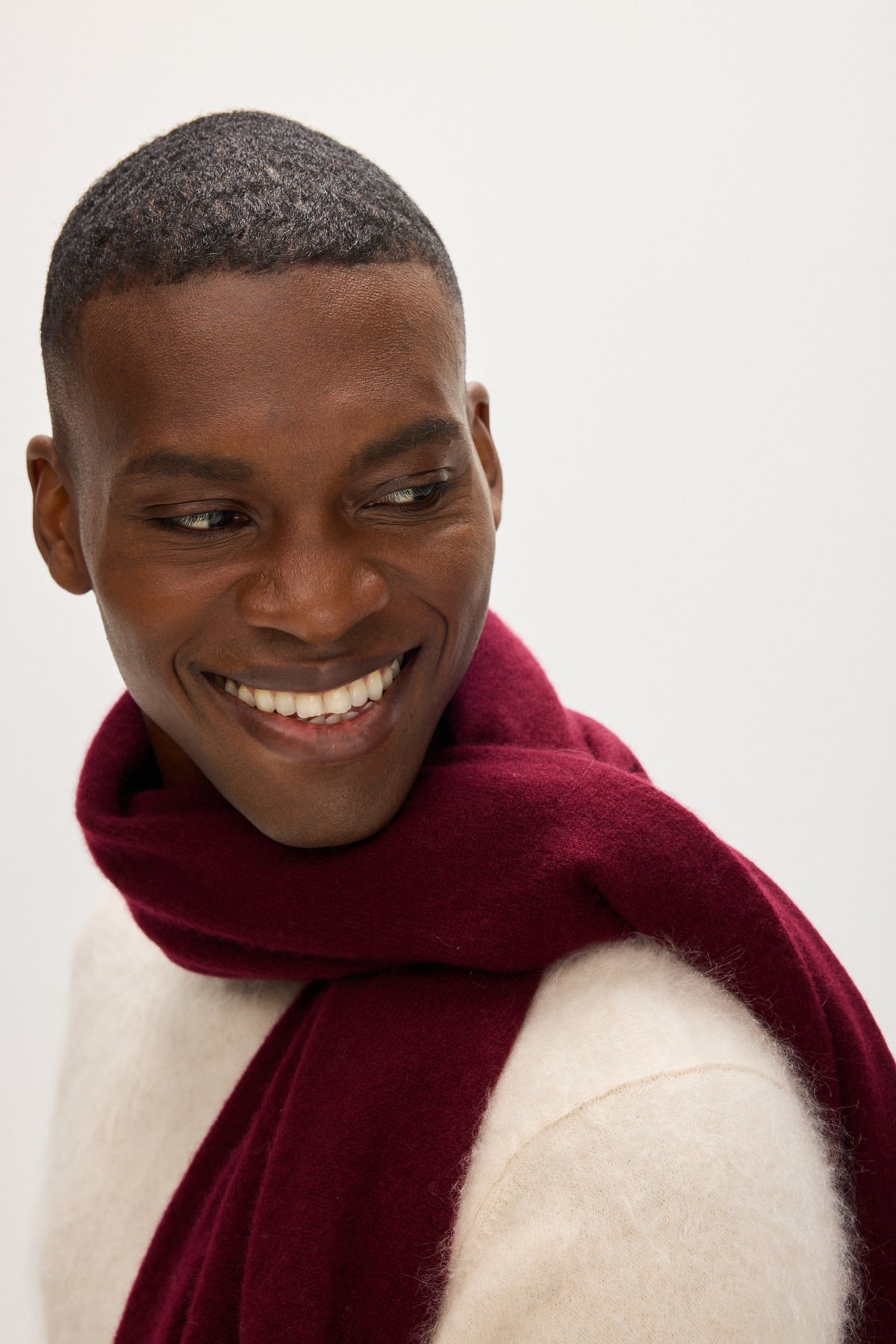 Davida Big Classic Scarf Scarf Mulberry Red