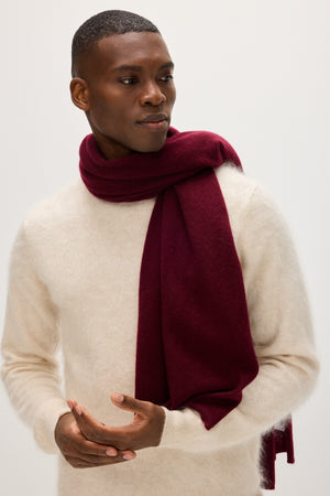 Big Classic Scarf - Mulberry Red
