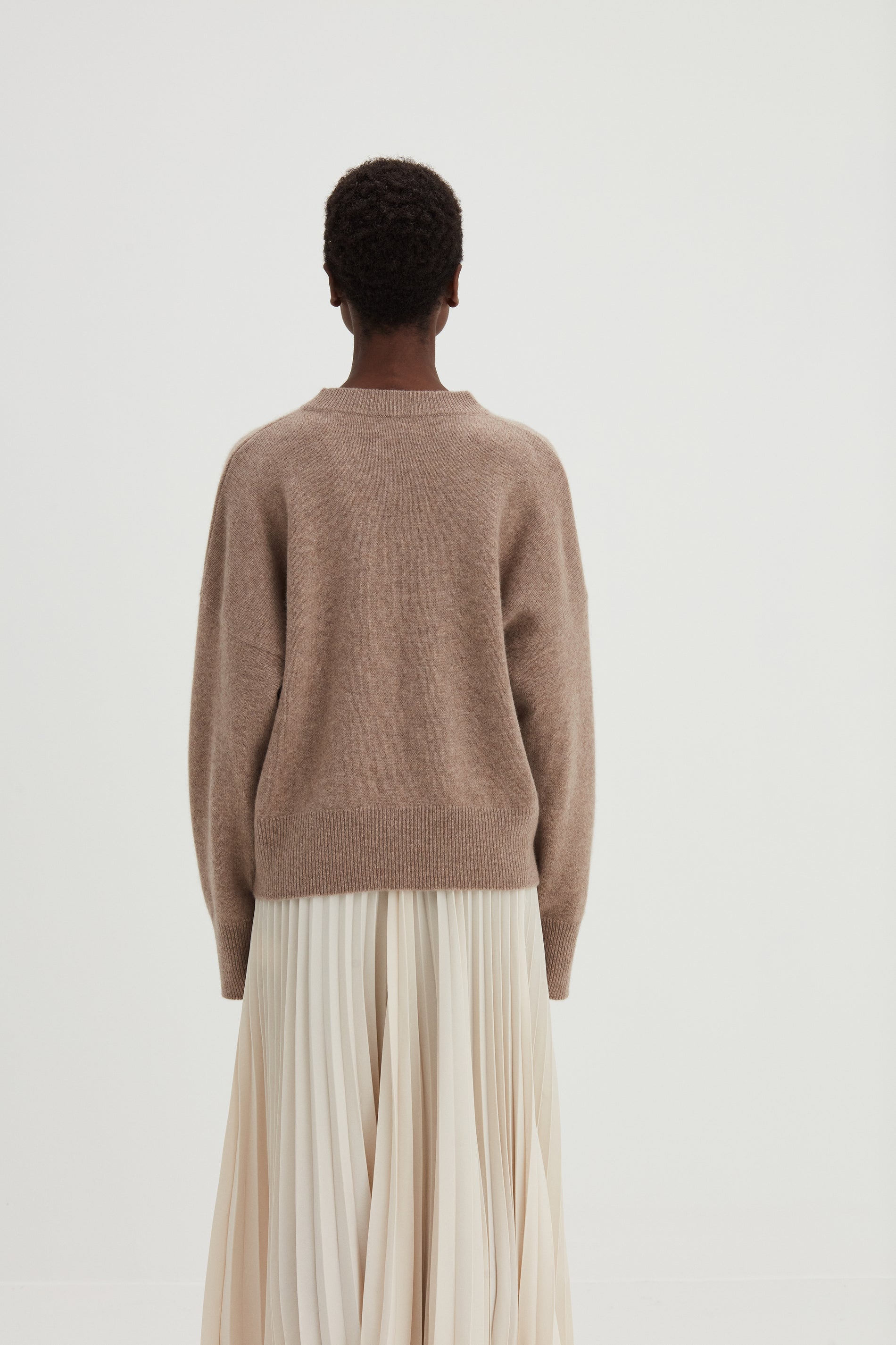 Davida Boxy O-neck Sweater Sweaters Mink