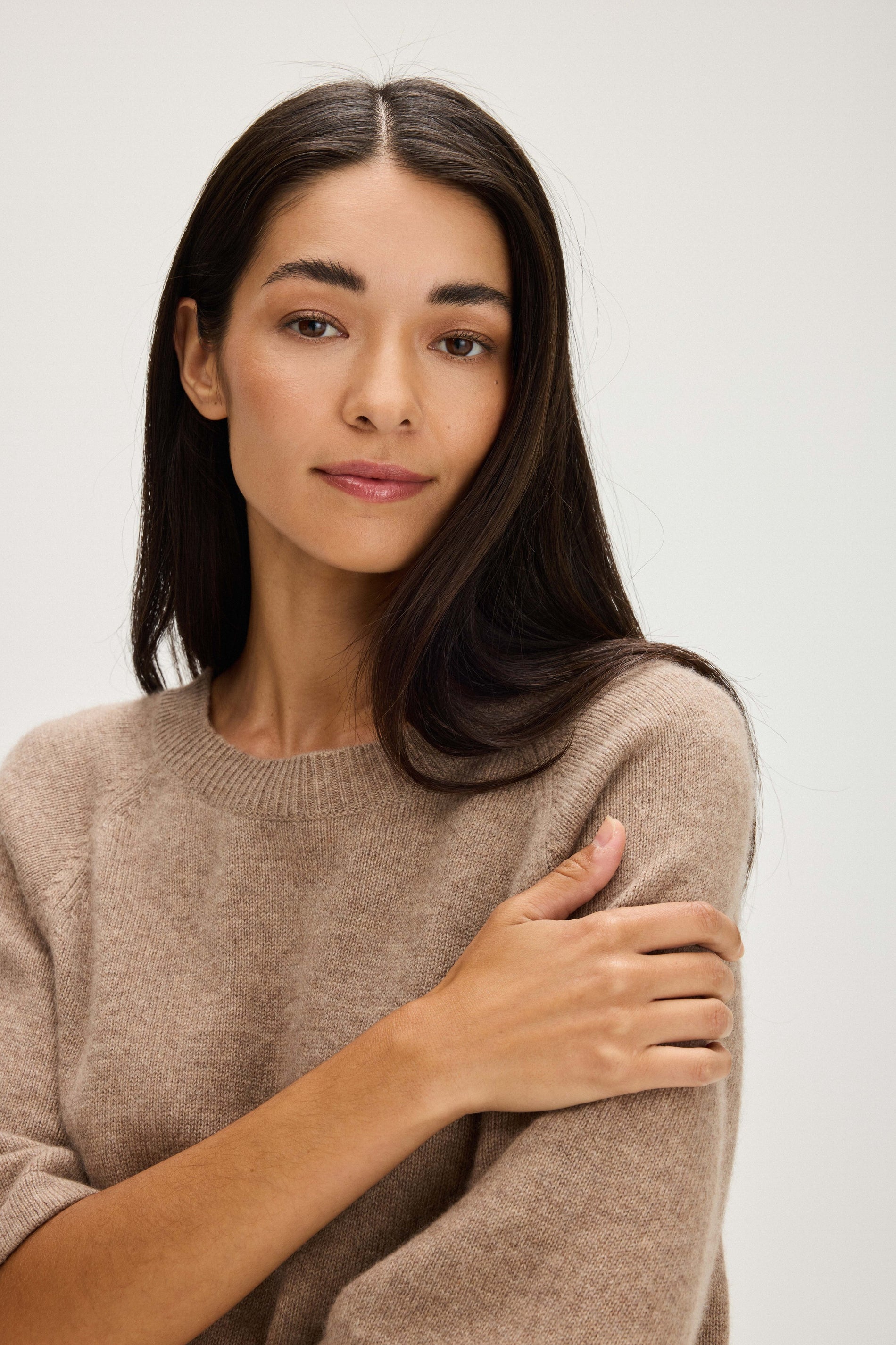 Davida Boxy T-Shirt Sweaters Mink