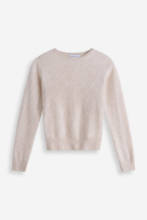 Brushed Basic O-Neck - Light Beige