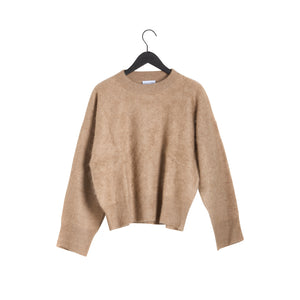 Brushed Boxy Sweater - Mink