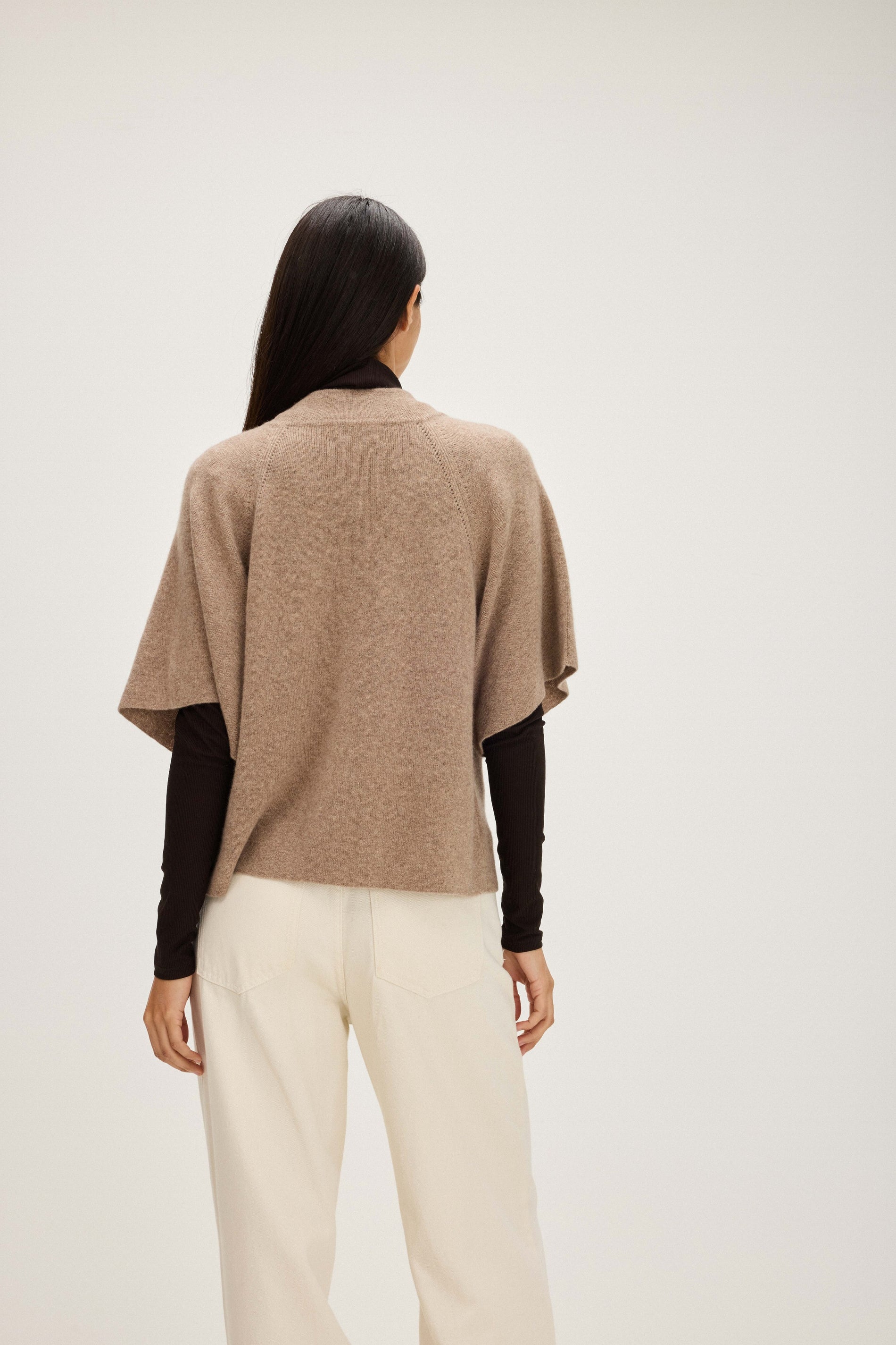 Davida Cardigan Raglan Short Sleeve Cardigans Mink