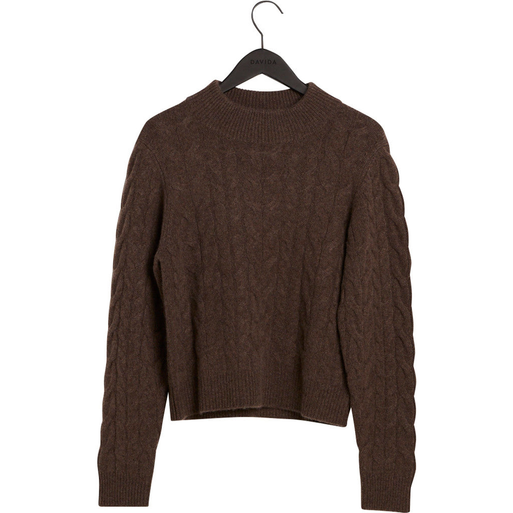 Davida Chunky Cable Sweater Sweaters Cacao