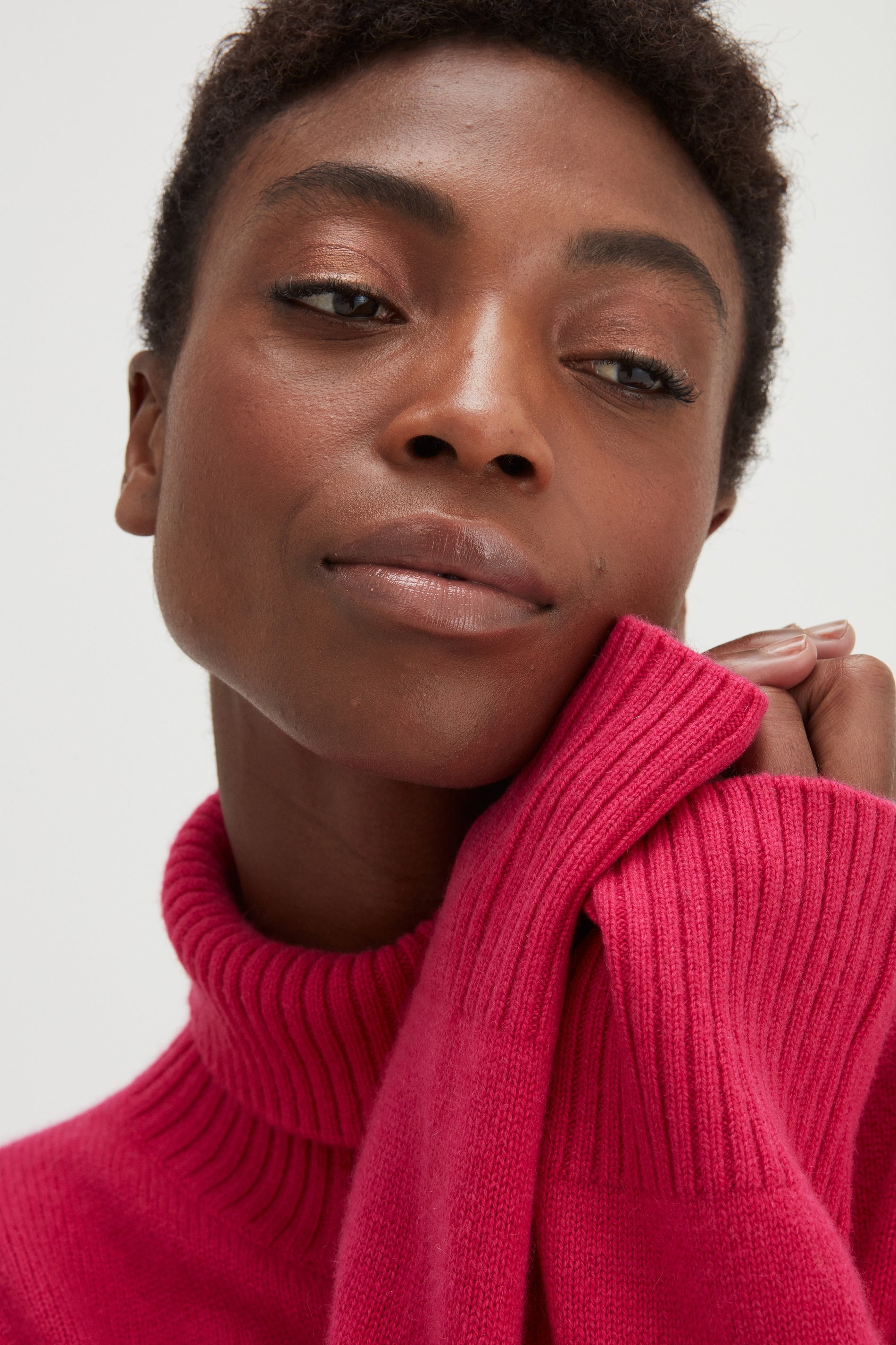 Davida Chunky Roll Neck Sweater Sweaters Fuchsia