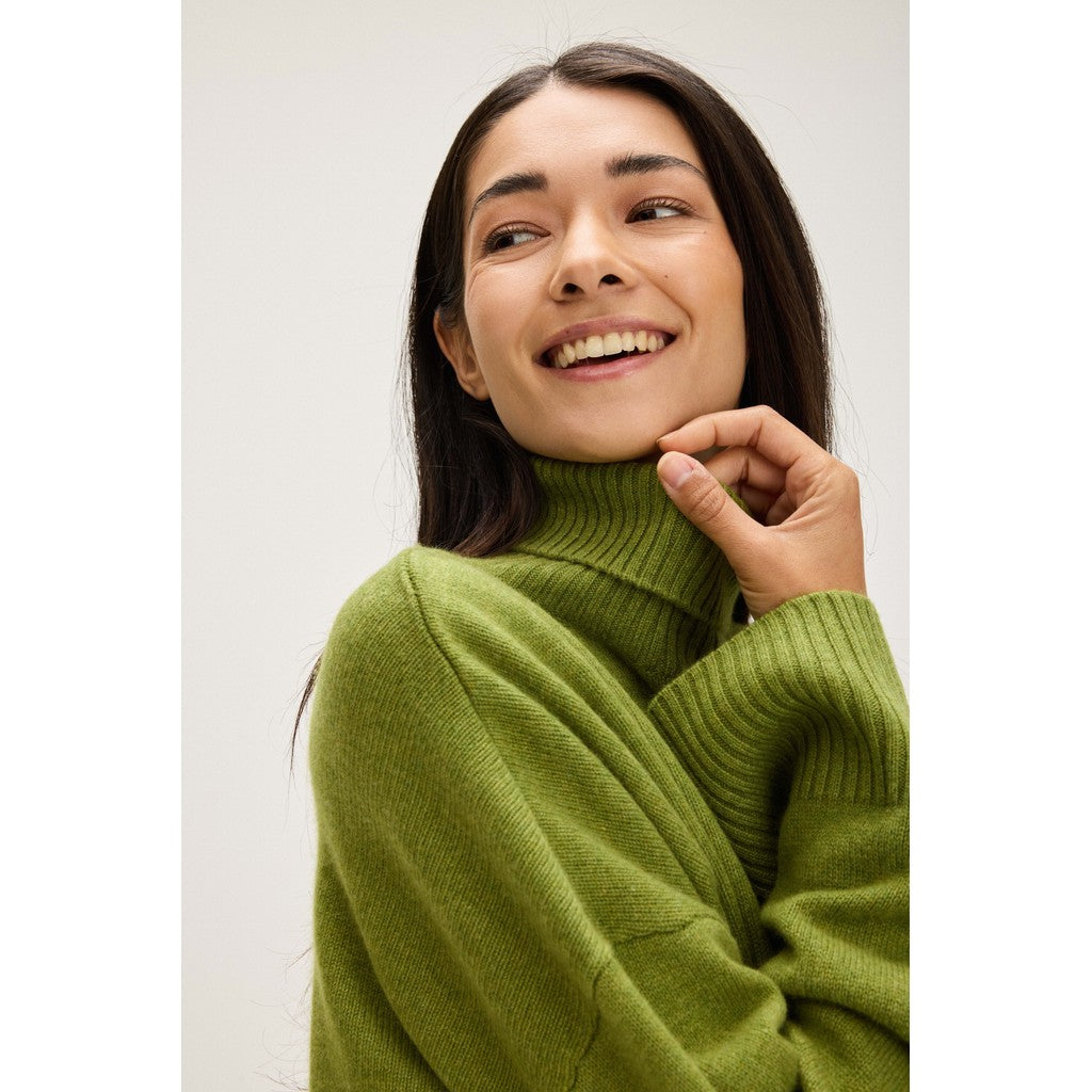 Davida Chunky Roll Neck Sweater Sweaters Moss Green