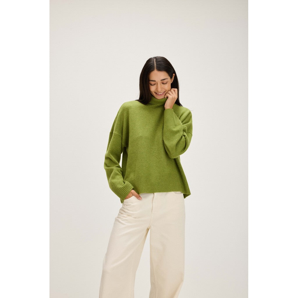 Davida Chunky Roll Neck Sweater Sweaters Moss Green