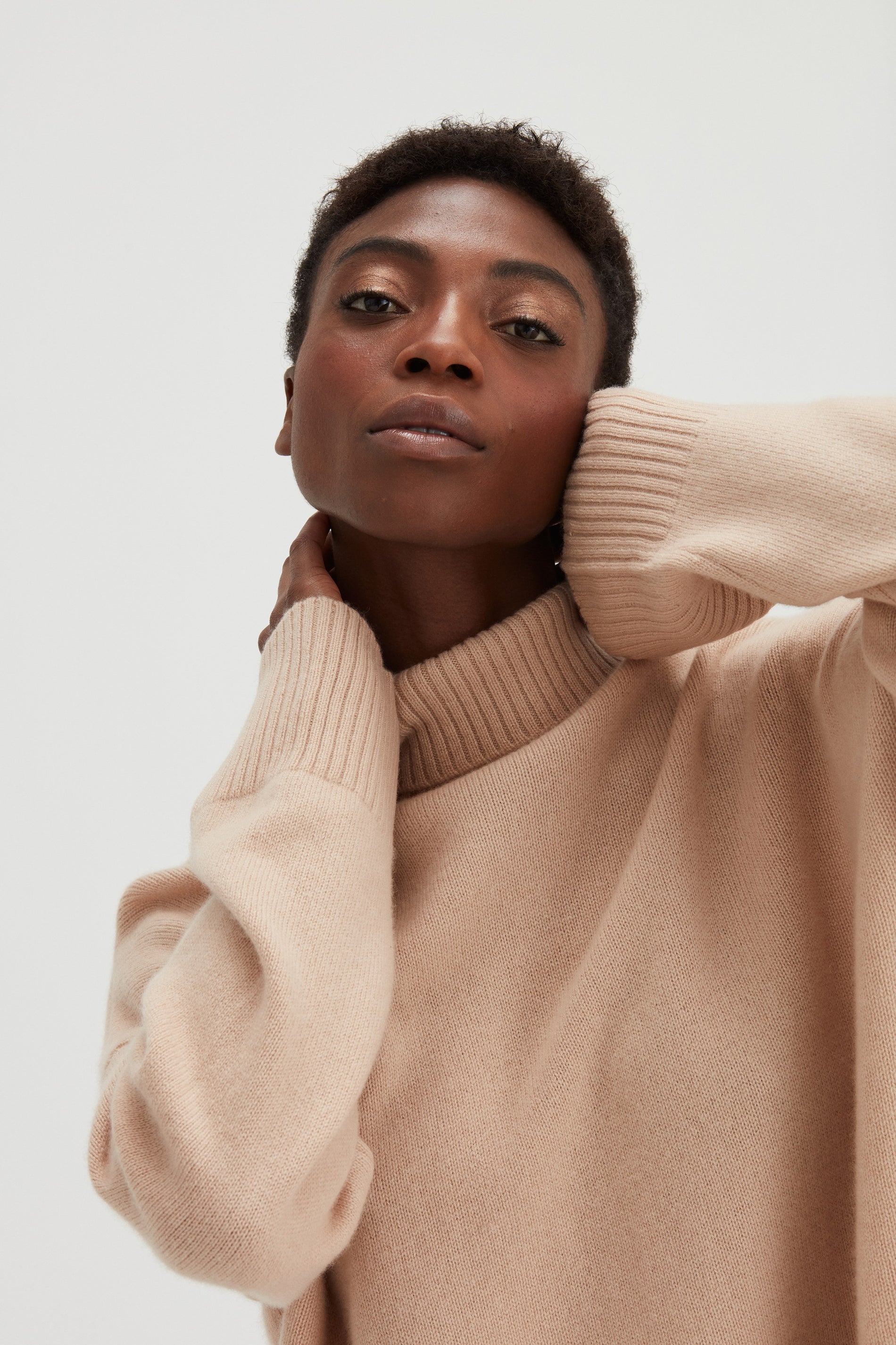 Davida Chunky Roll Neck Sweater Sweaters Wheat