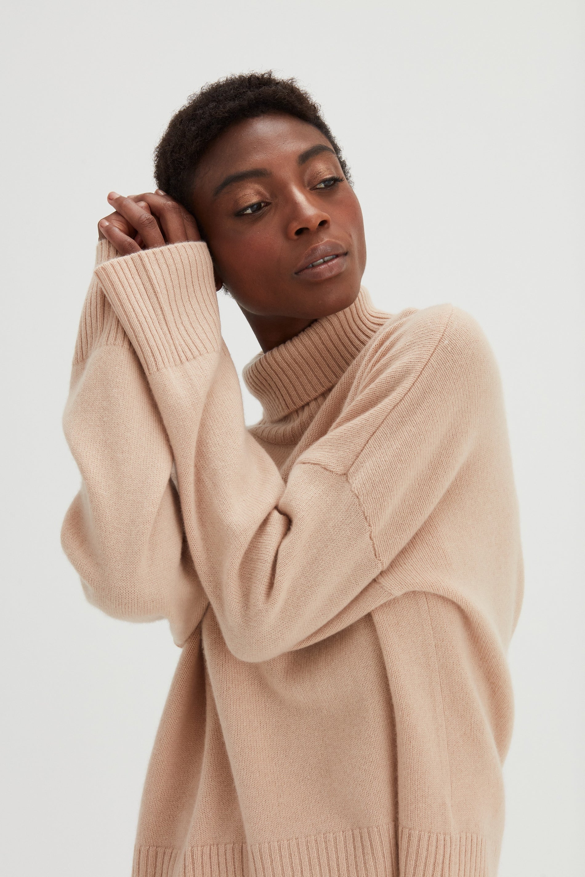 Davida Chunky Roll Neck Sweater Sweaters Wheat