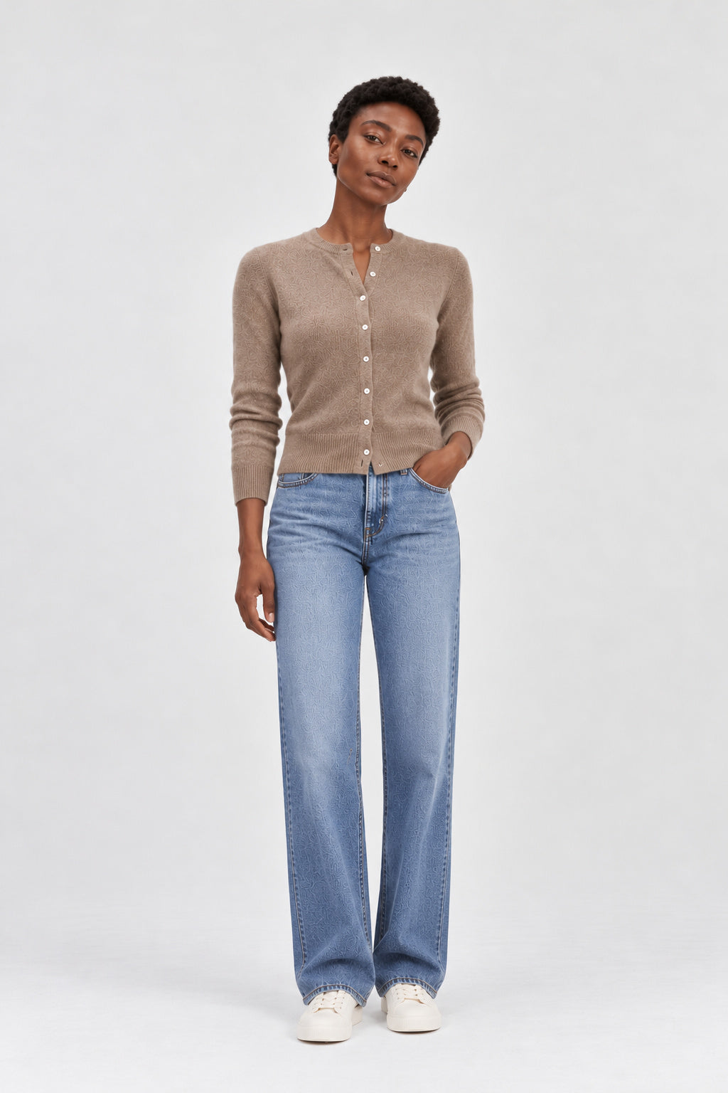 Davida Classic Cardigan Cardigans Mink