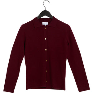 Classic Collar Cardigan - Dark Chocolate
