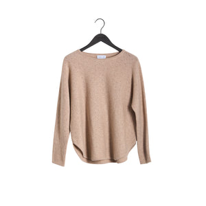 Curved Dotted Sweater - Sand