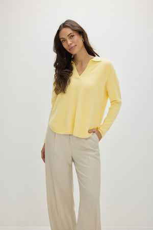 Curved Open Collar - Citrus