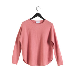 Curved Sweater - Dusty Pink
