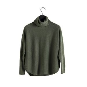 Curved Turtleneck - Army Green