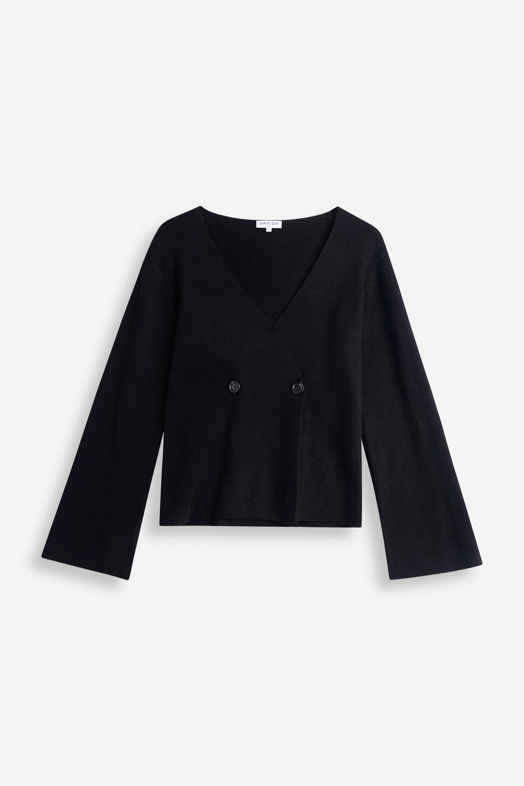 Davida Double Breasted Jacket Sweaters Black