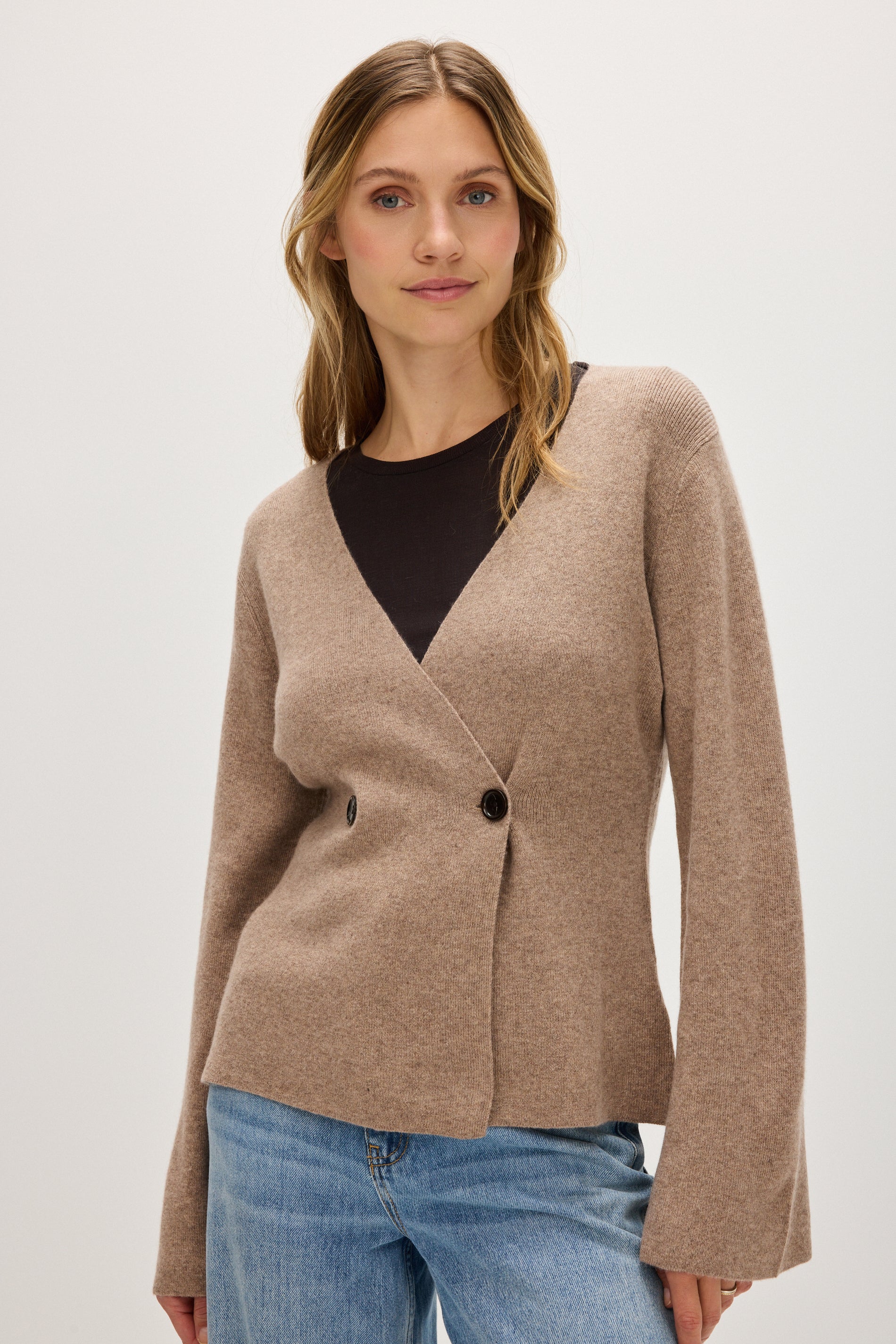 Davida Double Breasted Jacket Sweaters Mink