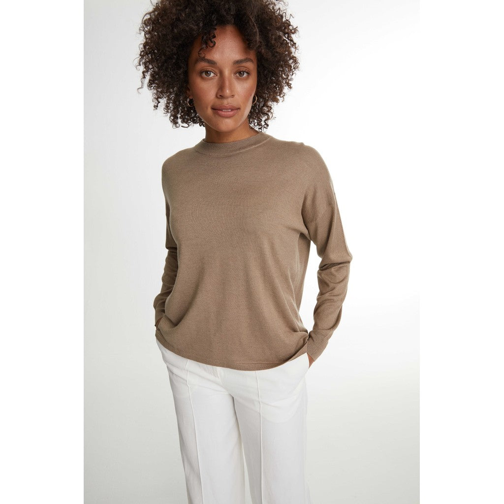 Davida Fine Knit Straight Sweater Sweaters Mink