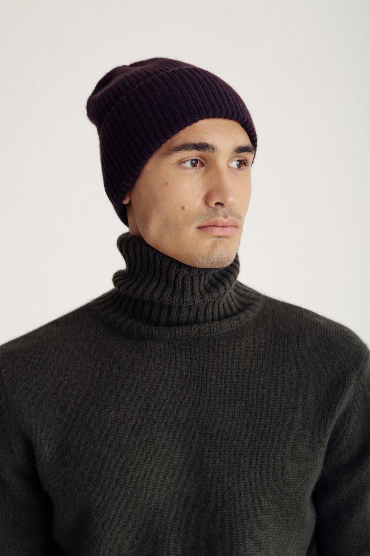 Davida Fold Rib Cap Hat Dark Chocolate
