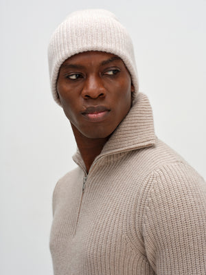 Fold Rib Cap - Light Beige