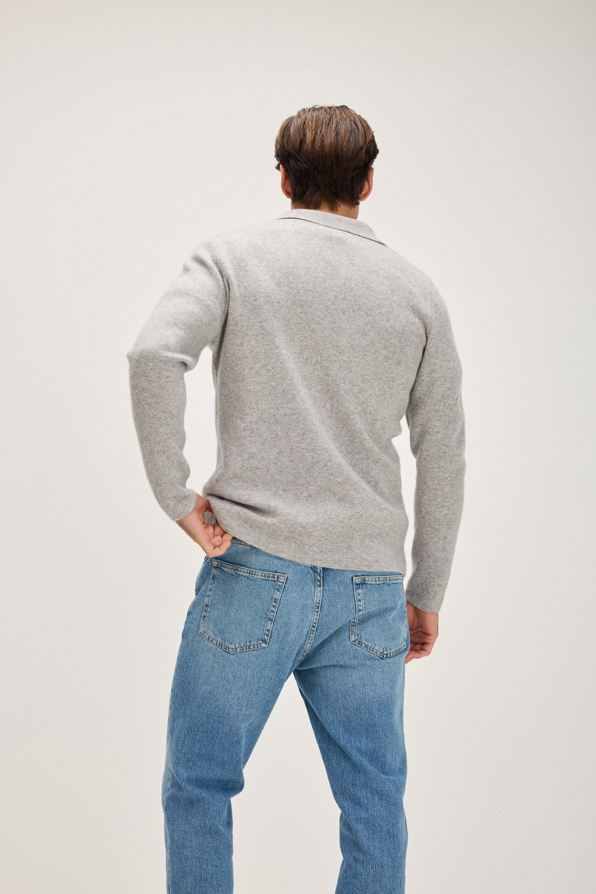 Davida Man Blazer Cardigans Light Grey