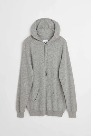 Man Front Pocket Hoodie - Light Grey
