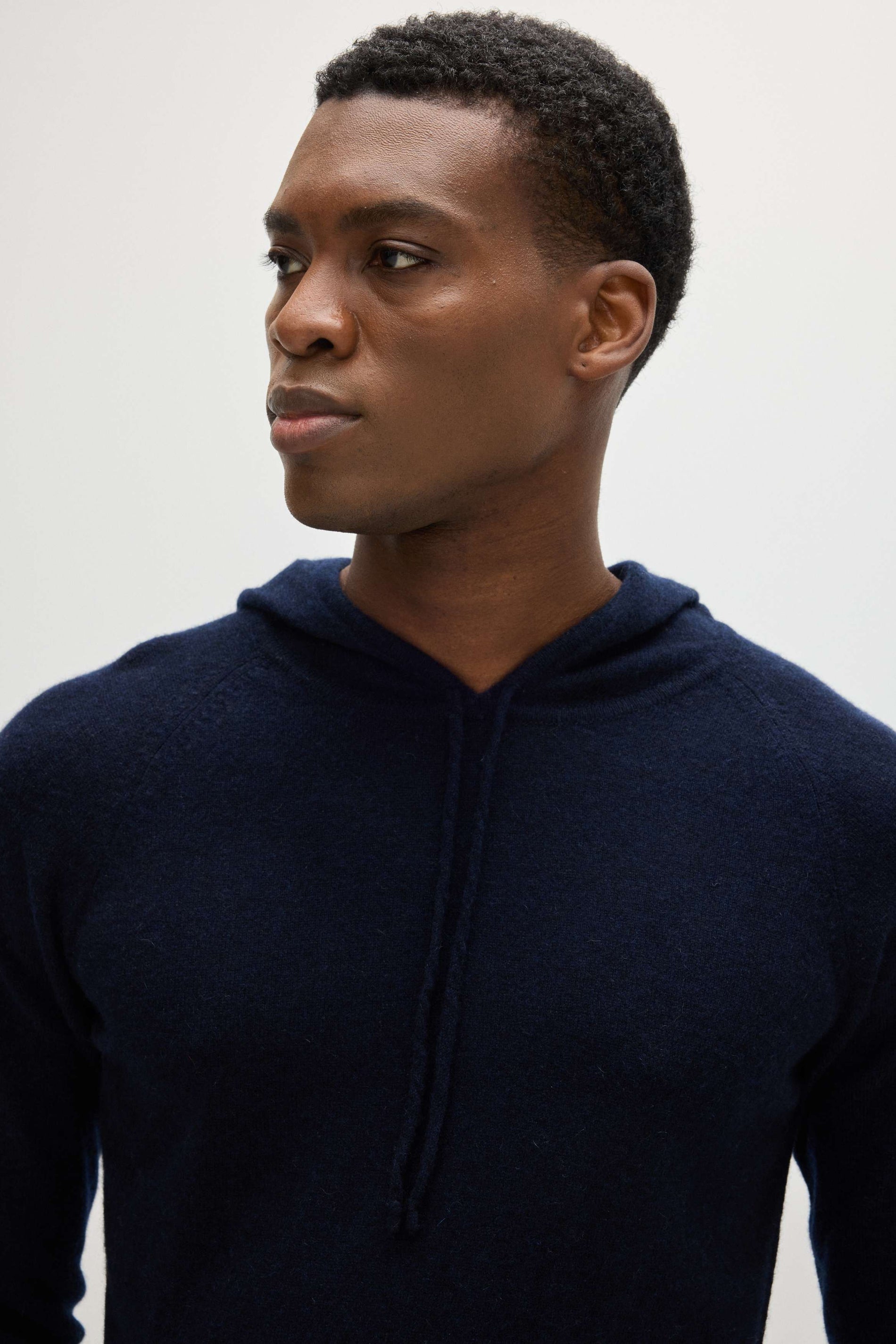 Davida Man Front Pocket Hoodie Sweaters Navy