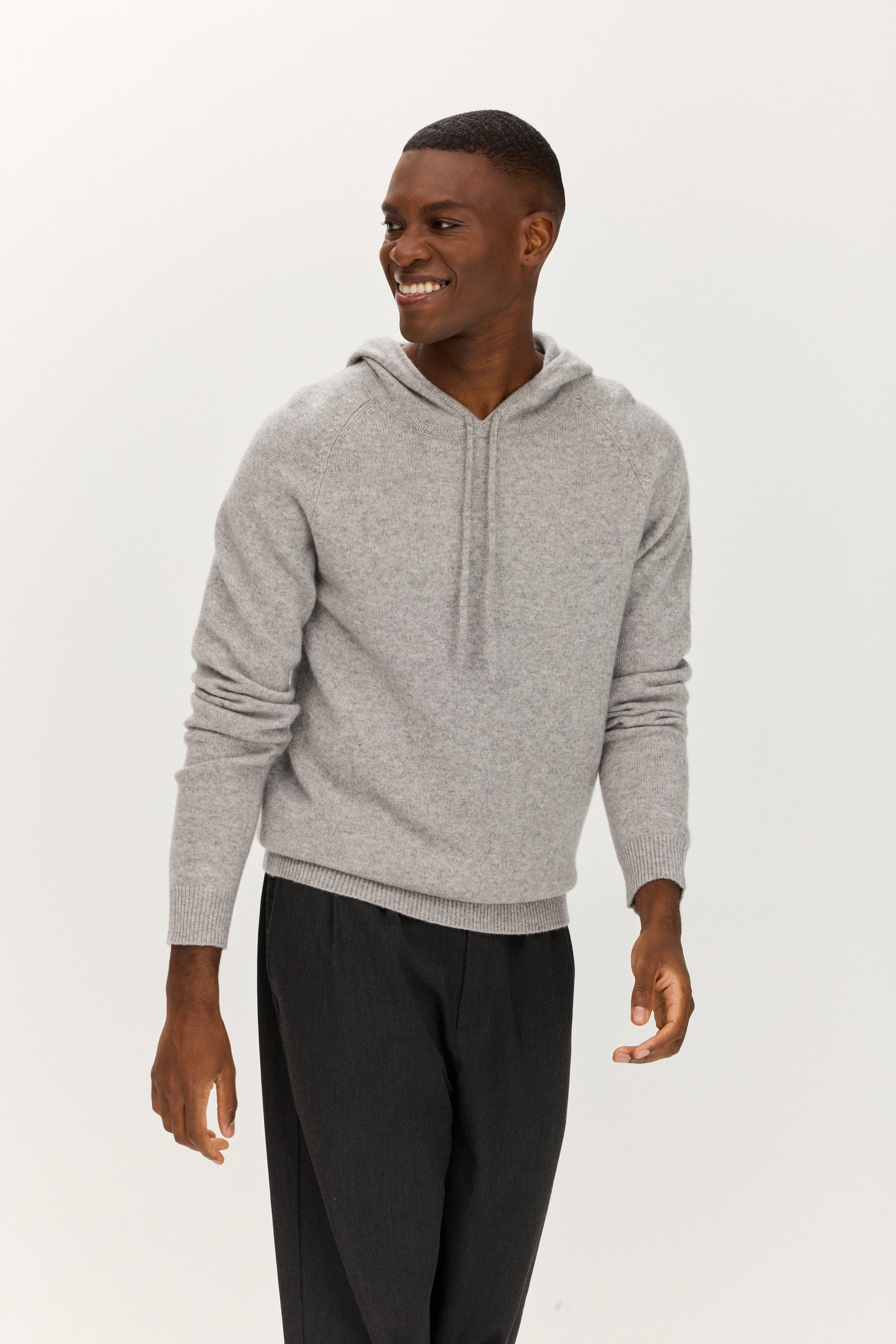 Davida Man Hoodie Sweater Cardigans Light Grey