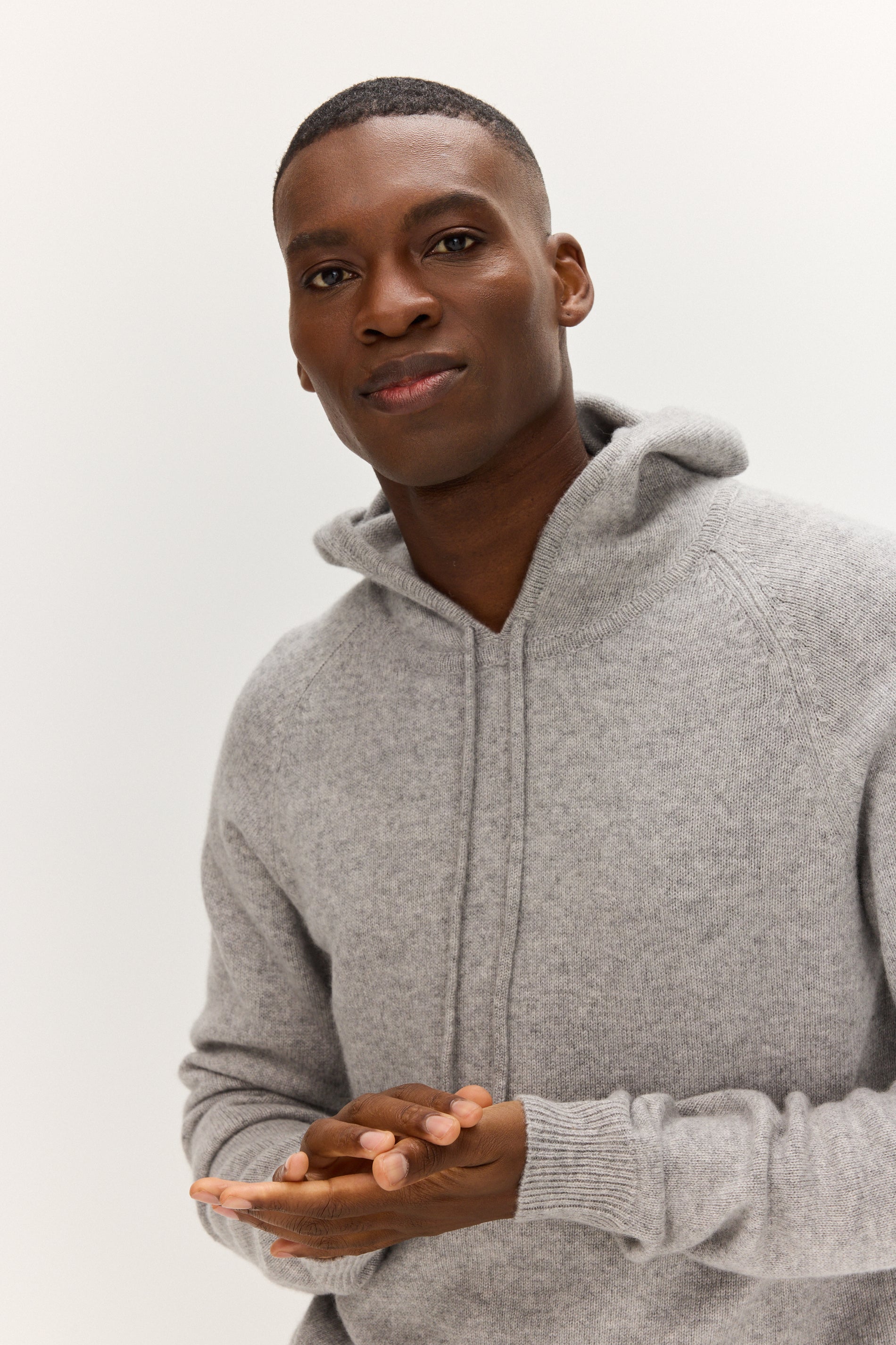 Davida Man Hoodie Sweater Cardigans Light Grey