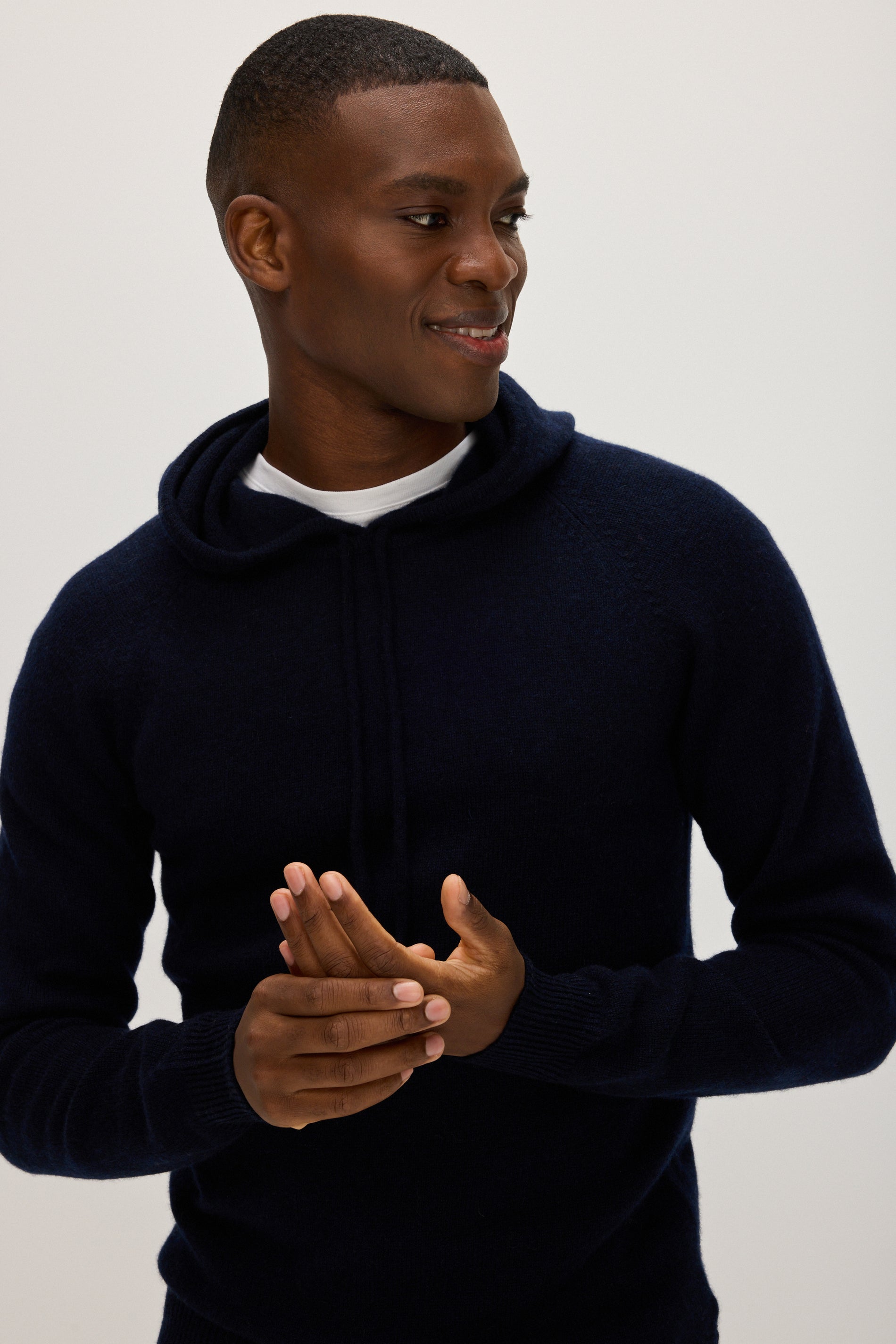 Davida Man Hoodie Sweater Cardigans Navy
