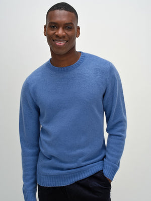 Man O-neck Plain - Ocean Blue