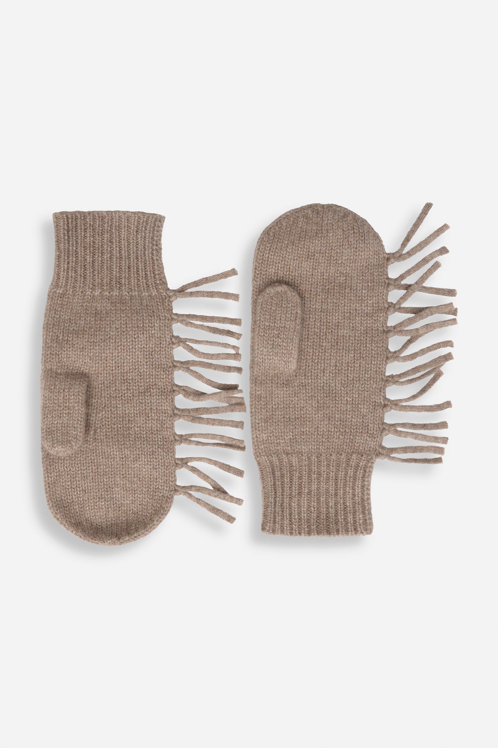 Davida Mittens Fringes Gloves Mink