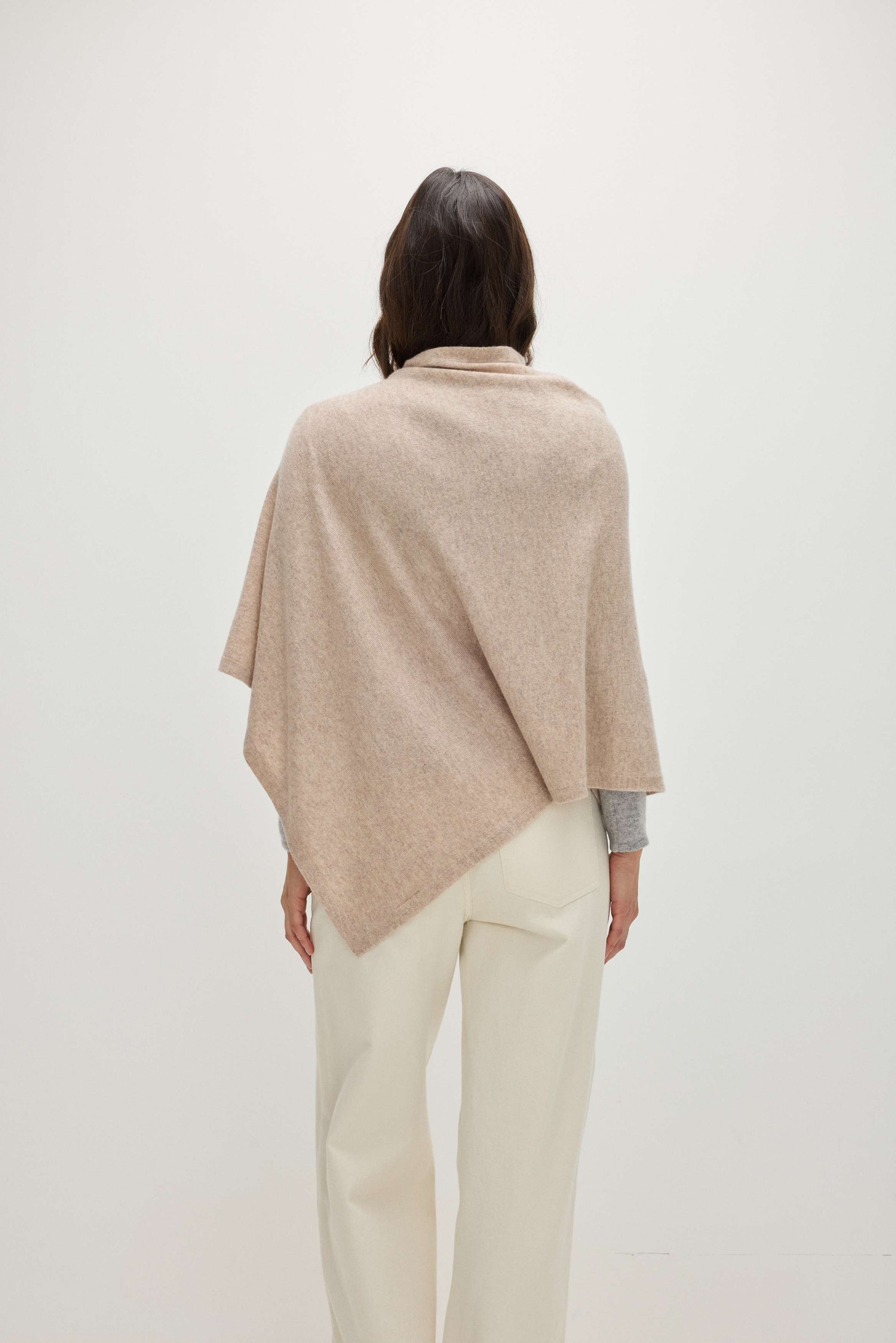 Davida Poncho Gold Buttons Poncho Sand