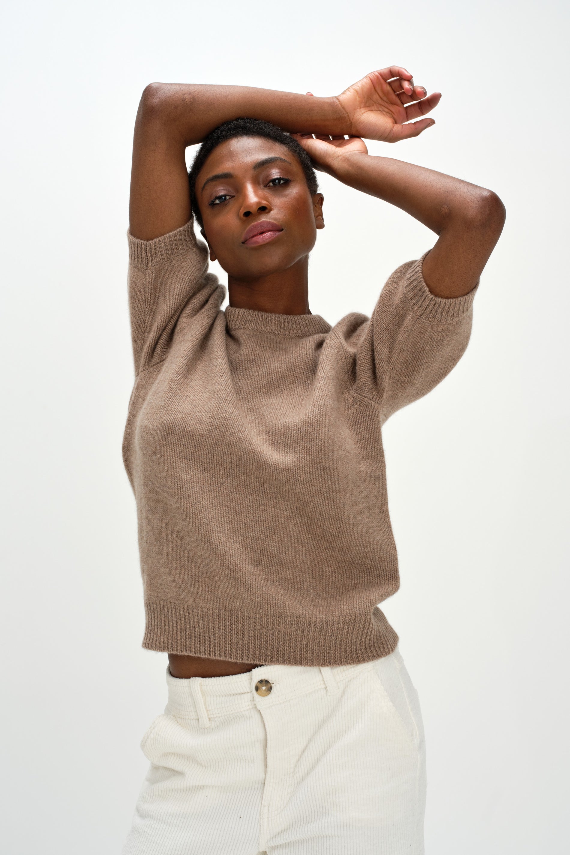 Davida Puff Sleeve T-shirt Sweaters Mink