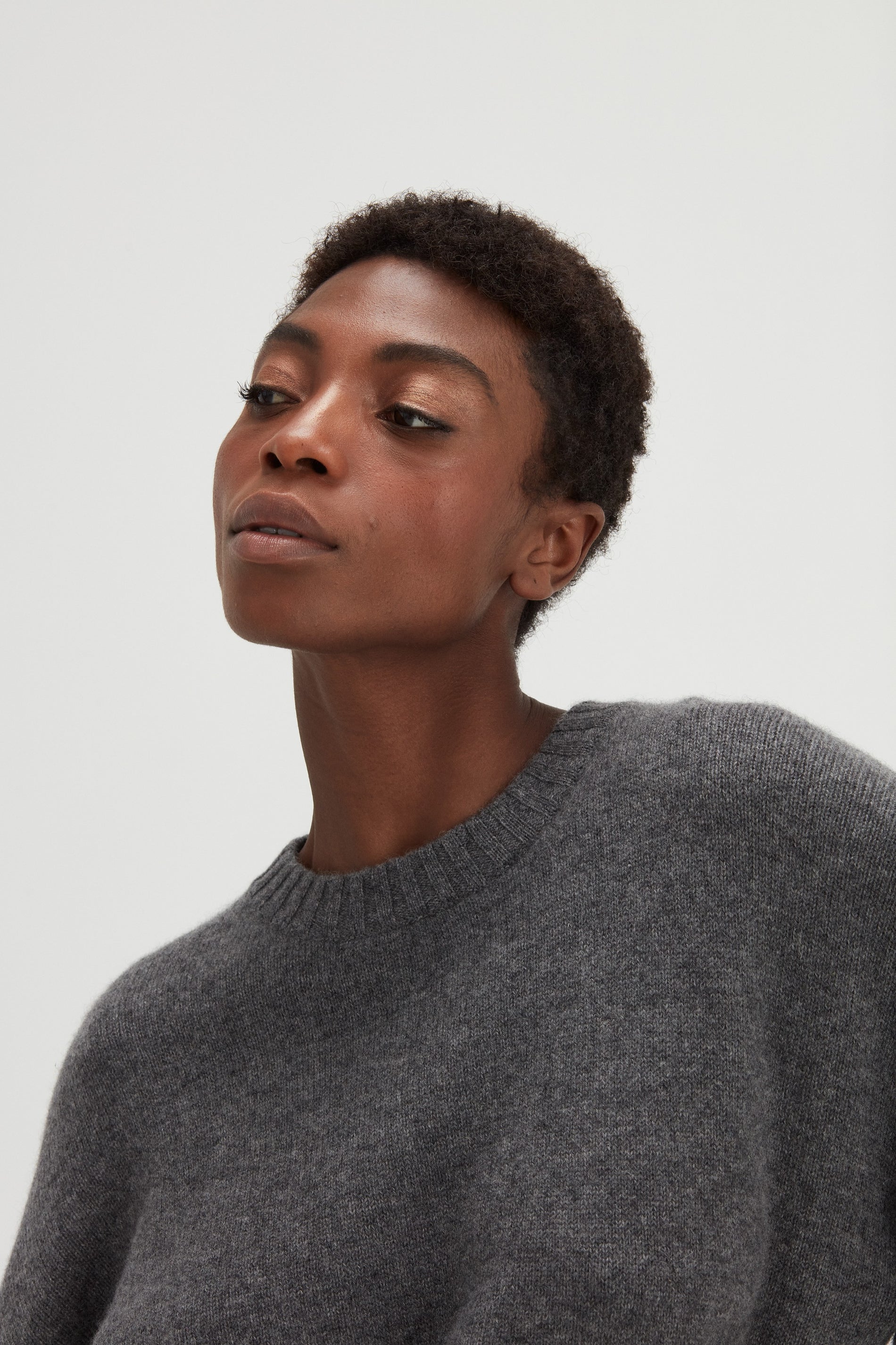 Davida Quarter Balloon Sleeve Sweater Sweaters Dark Grey