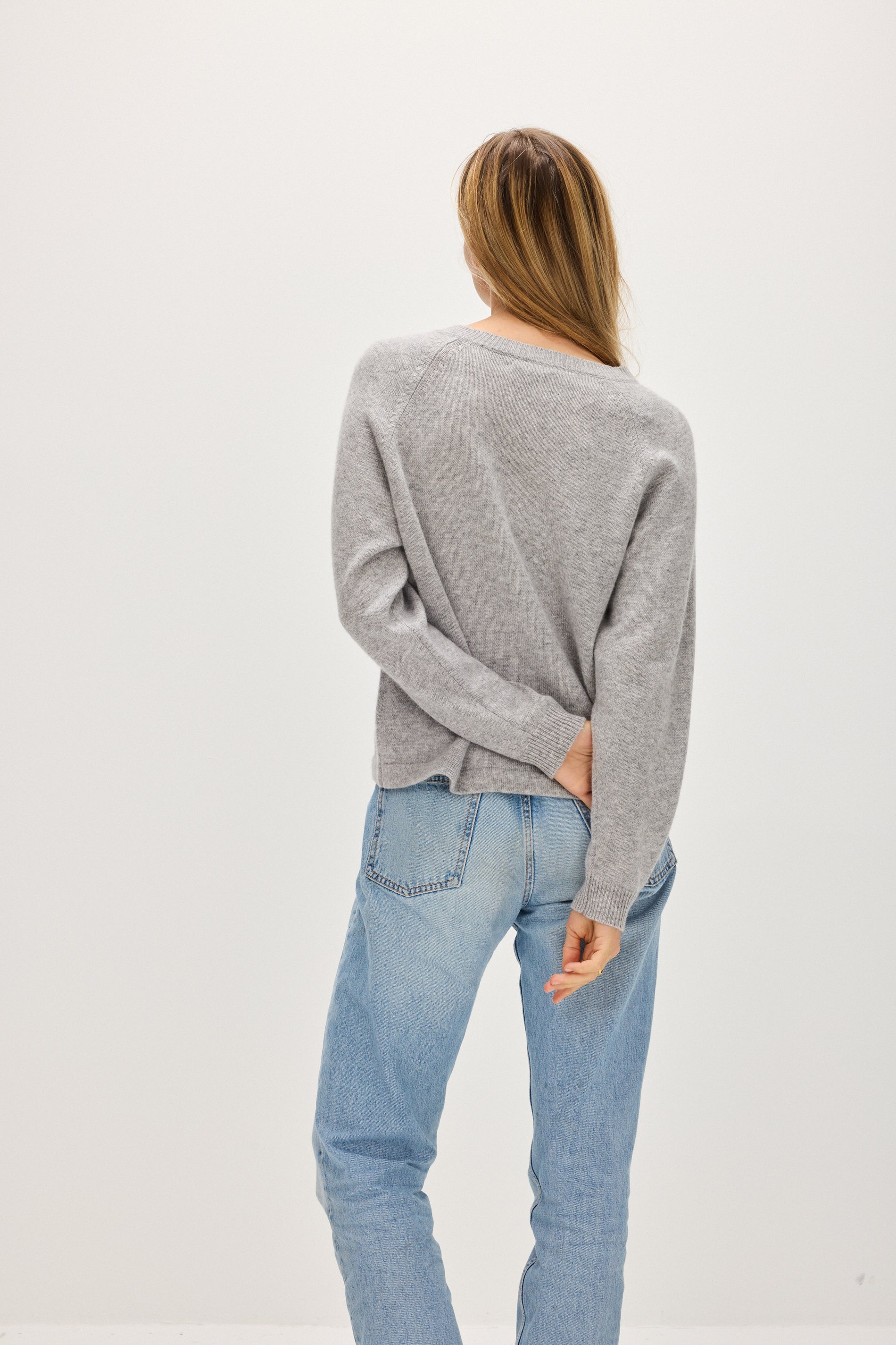 Davida Raglan Oversized Sweater Sweaters Light Grey