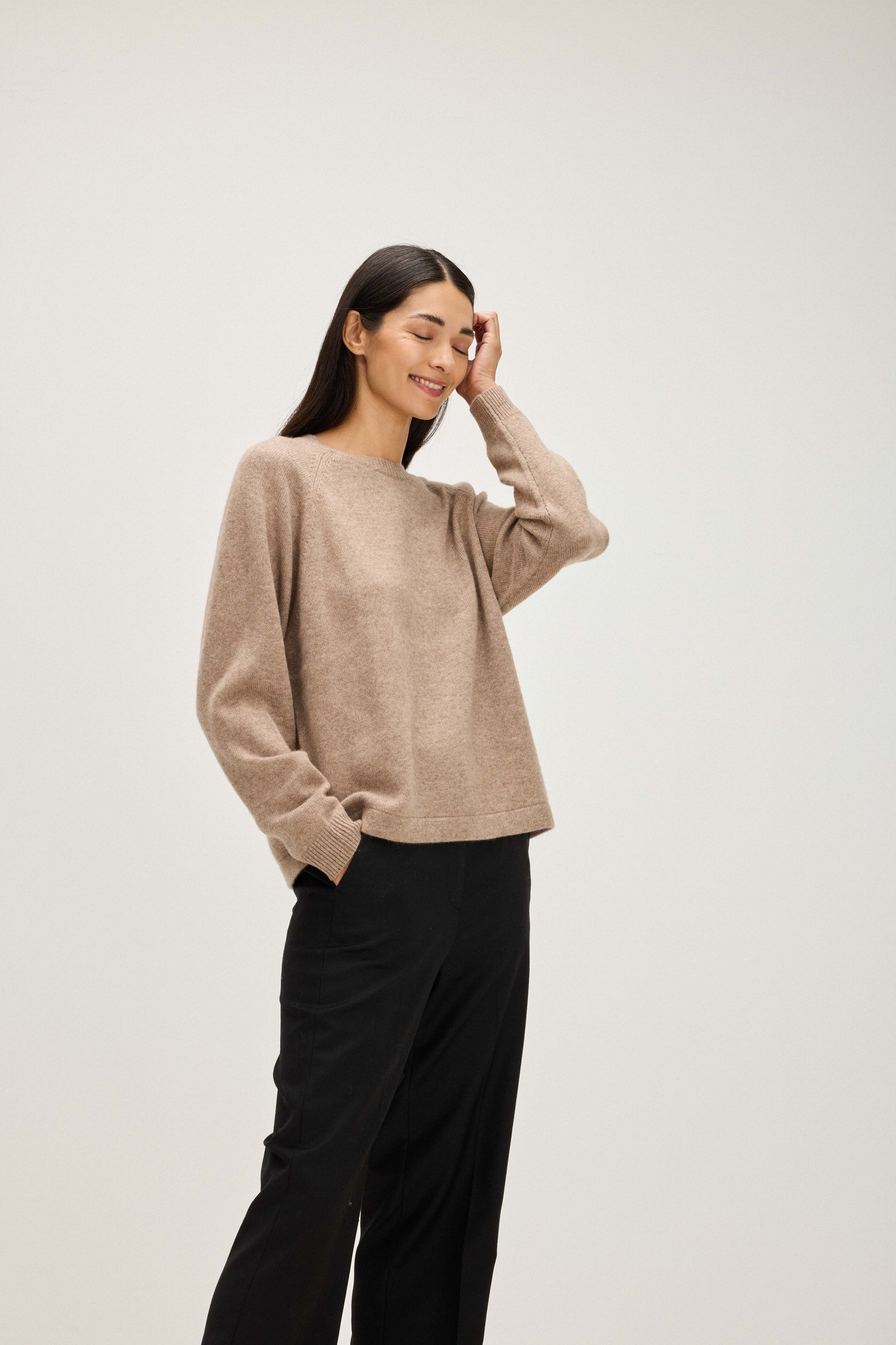 Davida Raglan Oversized Sweater Sweaters Mink