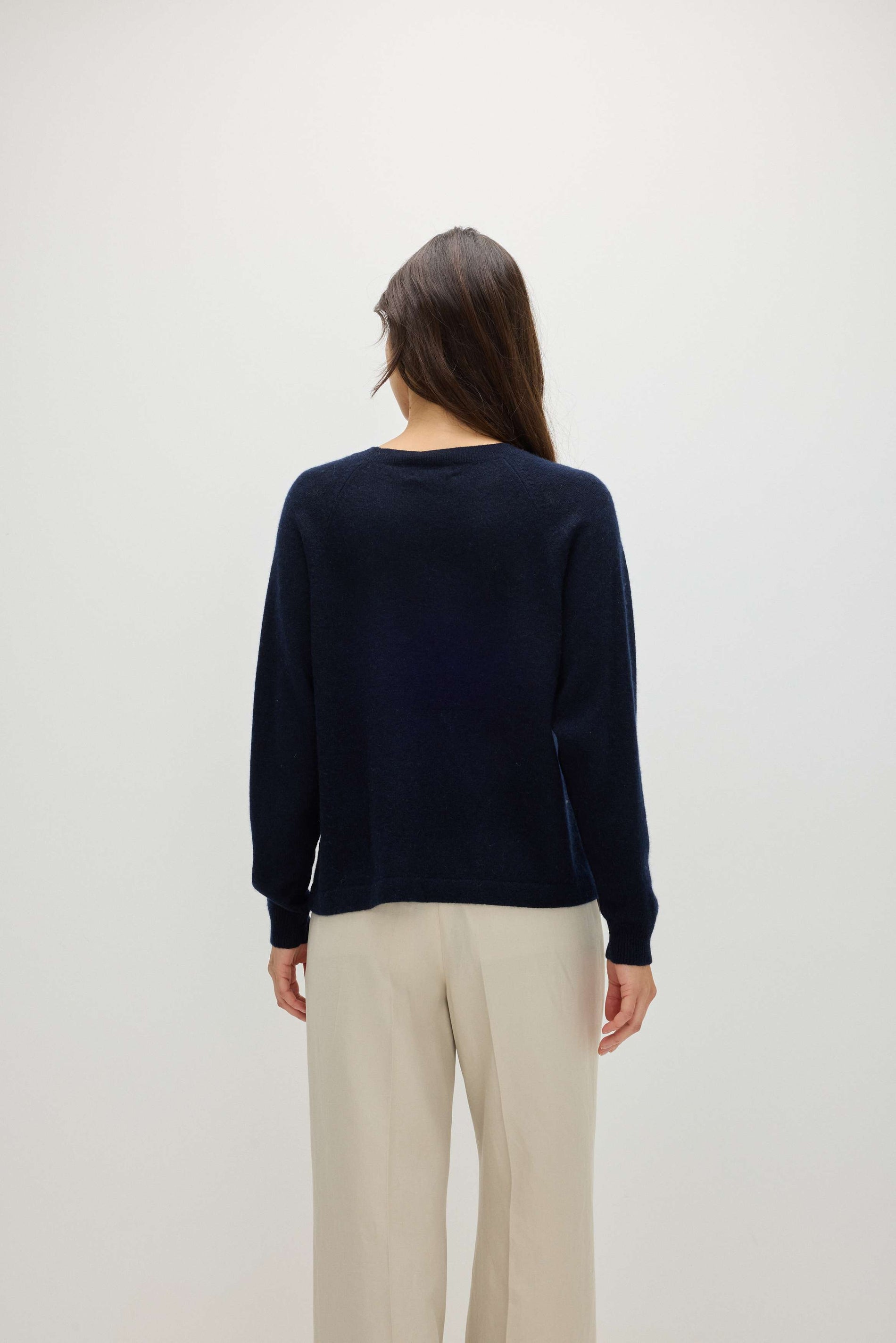 Davida Raglan Oversized Sweater Loose Tension Sweaters Navy